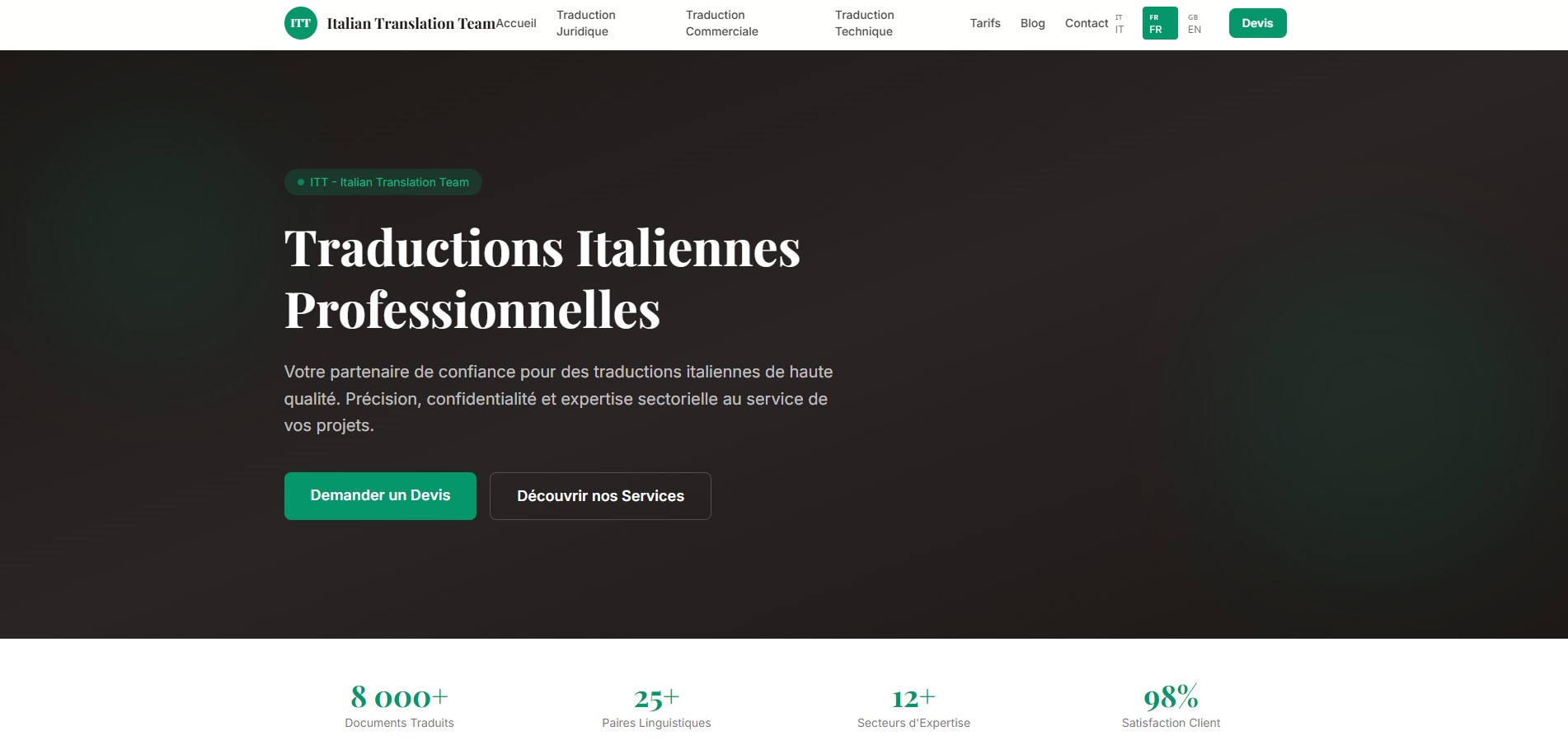 Site Italian Translations